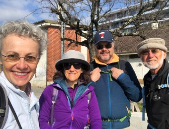 28 February Lutry to Vevey with Marcy & Steve