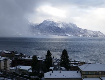 25 January Snow in Montreux