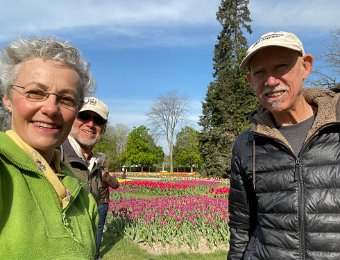 22 April Morges Tulip Festival with J and M for Dinner