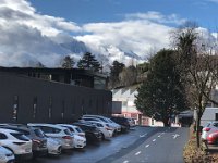 Enshrouded Alps from industrial zone La Foge