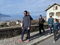 Next morning walking over the prior night's dinner