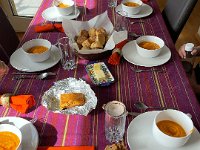 Lunch of squash soup