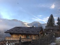 From the train above Glion: exiting the fog