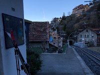 Early morning at the train stop