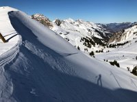 Just before the tunnel