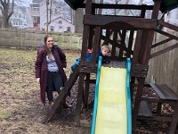The backyard was very big and its play equipment was one of the reasons we chose this place