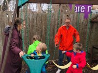 Vivianne comes outside