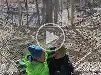 Val and August grove on the hammack