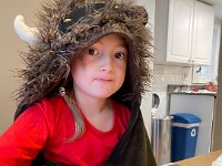 The Bison eats her breakfast in Dedham while the car is being packe.d Somehow the entire trip from Dedham to Stratton - a nice drive through New England landscapes in March -  escaped without any documentation