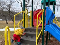 Meanwhile, August and Nikki explored some local playgrounds..