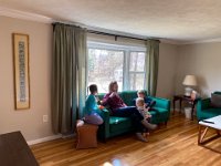Big living room with lots of light. Felt a bit like Greenfields (where Ruth and George lived in the mid-1970s)