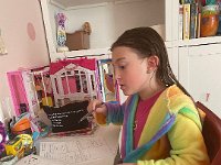 After bath, homework