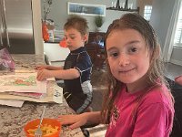 Dinner on March 30 (and a little coloring, too!)