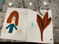 First pieces, sketched. Val knows what to do. No hesitation!