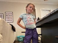 Later, I found these ski pants in a closet. They still fit!