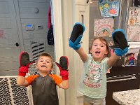 And, guess what? We found mittens in the closet, too!