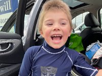 Same time Liam picked out this cool shirt. It's some kind of transformer logo (I think)