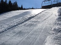 A closed trail, where tillage not yet completed