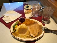 I ordered the roast turkey dinner
