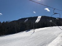 The higher trails were not open and glinted icily in the sunlight