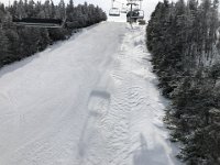 A skiff of windblown snow from the day before