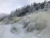 Frozen groundwater at summit