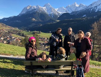 23 December - C, P, R and J visit Chateau d'Oex