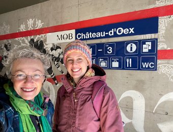 29 January Festival du Ballon Chateau d'Oex w Pippa