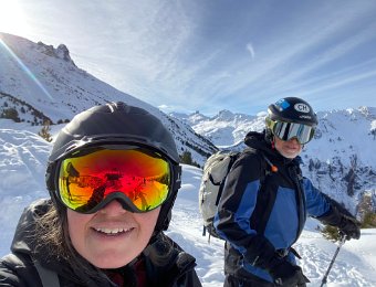 4 January Nikki and Greg ski at Vercorin