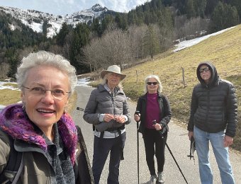 21 March - Walking with J, J and M