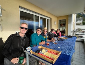 23 September - Return to RGB, Dinner Party on Balcony