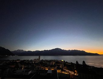 15-16 December Around Montreux, Sunsets, Short Hike from Aigle, Skiing Villars