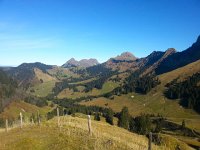 20151031 120159  View north from Col de Soladier: Teysachaux, Moléson and la Dent de Lys