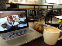 20151006 082410  Morning of the 6th, catching up with Nikki&#39;s blog at Starbucks